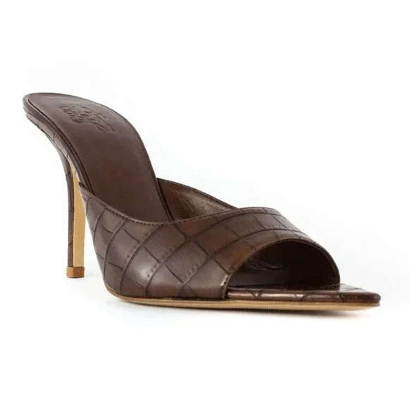 Gia Borghini Perni Mule in Chocolate